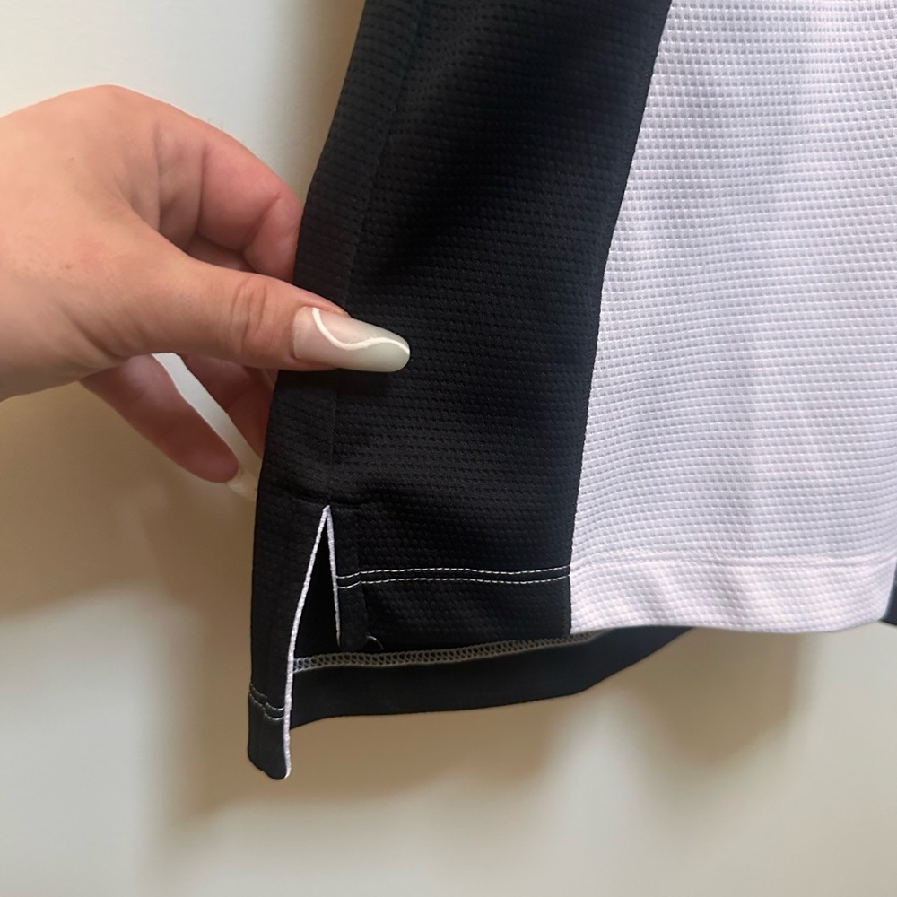 NWOT ADIDAS Monochrome Colorblock Black and White Polo golf dress size XS - Picture 6 of 10